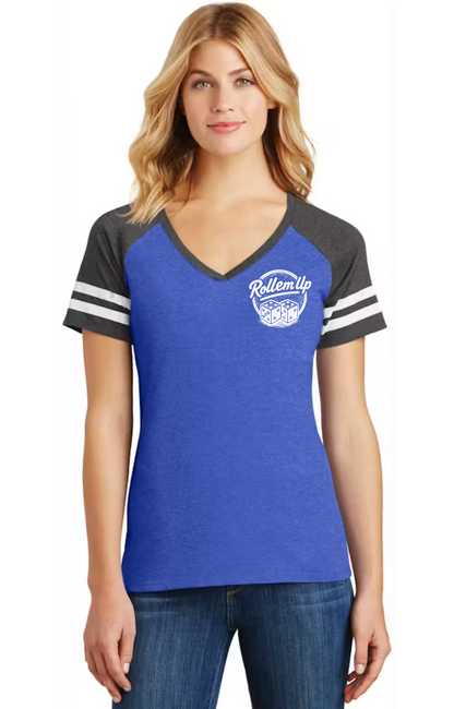 Roll Em Up Ladies V-Neck