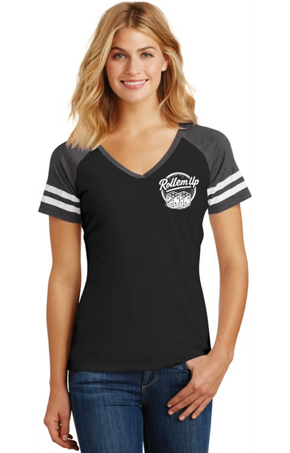 Roll Em Up Ladies V-Neck
