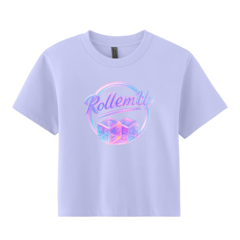 Roll ’Em Up Aurora Crop Tee